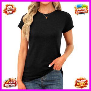 Short Sleeve T-Shirt Regular Fit Polyester Cotton Spandex Summer Casual